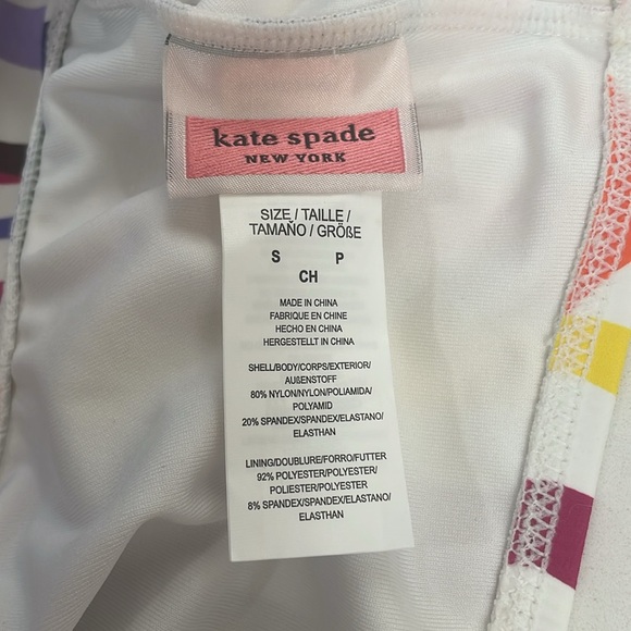 Kate Spade New York Bikini swimsuit Geobrella multi color Abstract 2 Piece Small - Picture 10 of 12